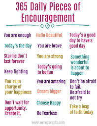 Check spelling or type a new query. 365 Daily Quotes Of Encouragement We Re Parents