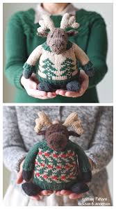 I designed these for beginner knitters, so free pattern knitted christmas decorations knitted christmas stockings crochet christmas. Amigurumi Moose Free Knitting Patterns Paid Knitting Pattern