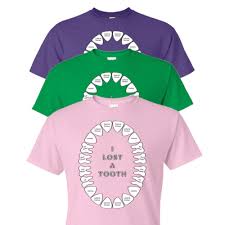 I Lost A Tooth Color In Chart T Shirt By Banana Peel Press