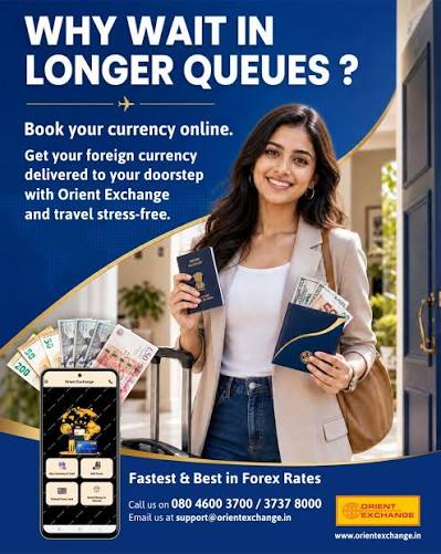Travel made easy from the very first step ✈️💱 Get your foreign currency  delivered right to your doorstep—quick, secure, and hassle-free. No queues,  no stress… just pack your bags and go! 🌍