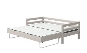 Massivholz natur maße bett maße: Flexa Bett Mit Ausziehbett Flexa Classic Kiefer Grau