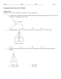 Proof before you can conclude triangles are congruent? Geometry Homework 4 6 Name