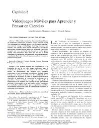 Hoy tendremos una larga conversación. Pdf Videojuegos Moviles Para Aprender Y Pensar En Ciencias