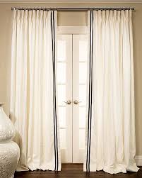 Black And Cream Curtains Uk Grosgrain Ribbon Trimmed Drapes Custom Drapes Curtains Drapes Curtains