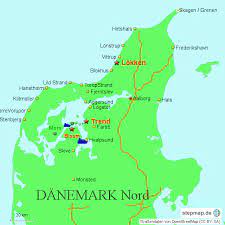 Von einem ferienhaus in dänemark an der nordsee ist ihr traumstrand nur einen katzensprung entfernt. Stepmap Danemark Urlaub Landkarte Fur Danemark