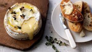 Baked Camembert With Garlic Bread Recipe Recipe Baked Camembert Food Bbc Food