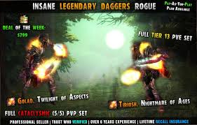 These were the tier 0.5 or dungeon set 2 armour sets, which were once a highly anticipated addition to vanilla, but which are now virtually forgotten. Selling New Legendary Daggers Rogue Full Cataclysmic Pvp Tier 13 Cheap 799