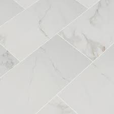 Home Decorators Collection Carrara 12 In X 24 In Polished Porcelain Floor And Wall Tile 2 Sq Ft Nhdcarr1224p The Home Depot In 2020 Porcelain Flooring Flooring Marble Look Tile