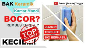 Kran penguras bak mandi rusak kran yang sudah termakan usia biasanya tidak bisa menutup dengan rapat sehingga menyebabkan air bisa rembes. Cara Mengatasi Bak Kamar Mandi Keramik Yang Bocor Youtube
