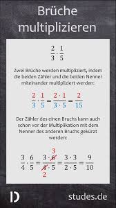 Bruche Multiplizieren Zwei Bruche Werden Miteinander Multipliziert Indem Die Beiden Zahler Und Die Be Bruche Multiplizieren Nachhilfe Mathe Mathematik Lernen