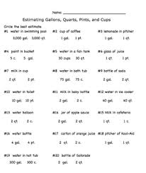 Measurement Estimation Us Customary And Metric System
