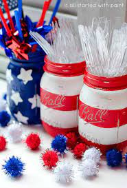 From 'lowe's', follow this tutorial to create a string of stars that are weather resistant and only take a few hours to make. 35 Festive 4th Of July Decorations Diy 4th Of July Party Decor