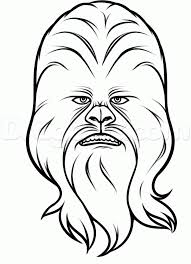 Easy Drawings Star Wars Chewbacca Sketch Coloring Page Star Wars Drawings Drawing Stars Star Wars Painting