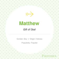 Baby Name Matthew Baby Names Names With Meaning Baby Boy Names