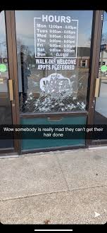 A hair salon is a place where one goes to get their hair done so that it can look beautiful and attractive. As If Shutting Down Your Business Wasn T Enough Somebody Or People Decided To Loot This Small Hair Salon Near Me Hopefully The Insurance Claim Will Cover It Iamatotalpieceofshit