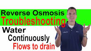 Reverse Osmosis Troubleshooting Water Continuously Flows To Drain Youtube