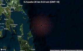 Epicenter at 6.067, 126.169 35.2 km from pondaguitan (22.2 miles) mindanao, philippines Light Magnitude 4 3 Quake Hits 76 Km Northeast Of Santa Monica Philippines In The Morning Volcanodiscovery