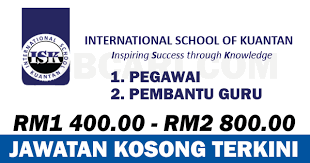 • gaji dengan pelbagai imbuhan menarik. Jawatan Kosong Terbaru Di International School Of Kuantan Gaji Rm1 400 00 Rm2 800 00 Jobcari Com Jawatan Kosong Terkini