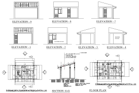 Guard House Plan Dwg File House Layout Plans Guard House House Design Drawing