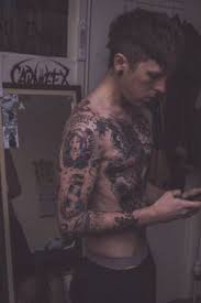 A tattoo is a form of body modification where a design is made by inserting ink, dyes, and/or pigments, either indelible or temporary, into the dermis layer of the skin. Me Tattoos Boy Ribs Gauges Stretched Ears Chest Piece Pierced Sleeve Tattoo Carnifex Chest Tattoo Traditional Tatt Torso Tattoos Cool Chest Tattoos Boy Tattoos