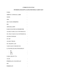 Check spelling or type a new query. Contoh Resume Pribadi Cv Beasiswa Bank Indonesia Pojokata