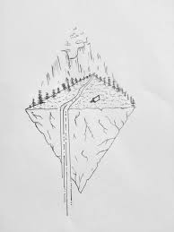 Triangle Pen Drawing Mountain Valley Mountain Drawing Simple Triangle Drawing Waterfall Drawing Find & download the most popular mountain drawing vectors on freepik free for commercial use high quality images made for creative projects. pinterest