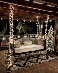 30 Cozy And Wonderful Rustic Farmhouse Christmas Decorating Ideas Farmhouse Christmas Decor Porch Swing Christmas Home