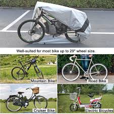 Check out best electric bikes & scooters in india from hero electric atria to warivo motors enduro. Buy Color Rain Time Bike Cover For Outdoor Bicycle Storage Xl Waterproof Anti Uv Protection From All Weather Conditions For Mountain Road Bikes Black Silver Xl Online In Indonesia B07pxpyjm7