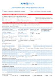 Contact personal loan affin bank on messenger. Fillable Online Loan Application Form1 Affin Bank Berhad Fax Email Print Pdffiller