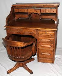 American Oak Roll Top Desk With Chair Early 20 Roll Top Desk Woodworking Desk Plans Antique Oak Furniture