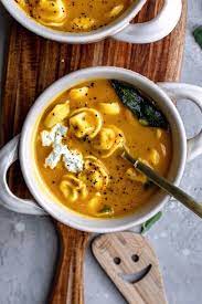 Butternut Squash Tortellini Sage Soup Recipe Soup Dinner Entertaining Recipes Recipes