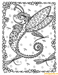 Hard coloring pages for adults. Butterfly Dragon Coloring Pages Hard Coloring Pages Free Printable Coloring Pages Online