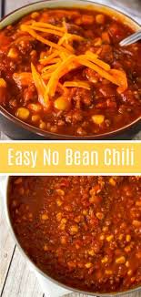 Trisha yearwood mixes ground beef, bacon, beans and barbecue sauce in. Easy No Bean Chili Is A Hearty Comfort Food Dish Loaded With Ground Beef And Hot Italian Sausage Meat This No Bean Chili Hearty Comfort Food Chili Recipe Easy