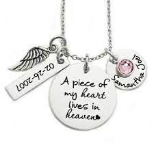 Personalized Memorial Necklace I Used To Be His Angel Now He Is Mine Memorial Jewelry Daddy Loss Bereavement Gift Keepsake 1135 Personalized Memorial Necklace Personalized Jewelry Engraved Necklace