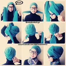 Image result for tutorial hijab
