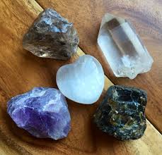 Chemotherapy Crystal Set 2 Selenite Heart Amber Smoky Quartz Amethyst Clear Quartz Crystal Crystals Clear Quartz Crystal Healing Quartz Crystal Healing