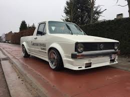 Lowered Vw Caddy Mk1 Belgium Car Karmann Kit From Vw Golf1 Cabrio Other Defuser In Front Vw Mk1