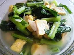 Setelah itu menggoreng tahu terlebih dahulu, jika sudah setengah matang diangkat dan sisihkan. Resep Sayur Bening Sawi Hijau Resep Resep Sayuran Resep Masakan Masakan