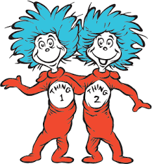 Thing One And Thing Two Thing One Thing Two Dr Seuss Thing 1 Thing 2