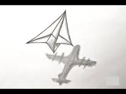 How To Draw 3d Paper Plane Deep Meaning Drawing Tutorial 3d Trick Art Hd Youtube In 2020 Drawings With Meaning Space Drawings Dark Art Drawings