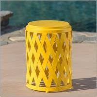 Cool bar gray resin outdoor accent table and cooler in one. Yellow Outdoor Tables