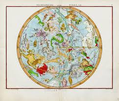 Hemisphere Boreal From 1776 Celestial Astrology Engravings Star Maps Horoscope Prints By Flamsteed Antique Astronomy Prints Prints Star Map