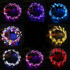 2020 Led Light Up Flower Crown Flashing Garlands Head Band Clasps Floral Head Hoop Fairy Hairband Headwears Wedding Chirstmas Party Gifts C102901 From Pinkaboo Goods 1 41 Dhgate Com