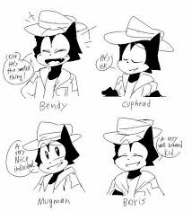 Bendy And Boris The Quest For The Ink Machine Felix Felix Talking About The Other Peeps Bendy And The Ink Machine Old Cartoon Characters Felix The Cats