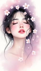 Free Blossom Dream Portrait Image