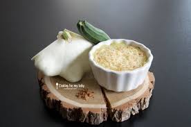 Recette De Puree De Patisson Courgette Et Pomme De Terre Gratinee A L Emmental Pour Bebe Des 10 Mois Cooking For My Baby Patisson Recette Puree Recette Patisson