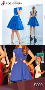 Mac Duggal Ieena 25680i Pageant Interview Royal This Cap Sleeve Cocktail Dress Is Just Darling And Is Perf Interview Dress Mac Duggal Dresses Pageant Interview