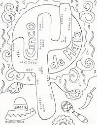 Cinco de mayo coloring pages for preschoolers. Cinco De Mayo Coloring Pages Doodle Art Alley