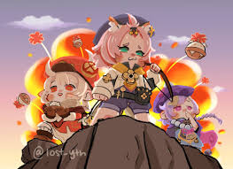 Are Qiqi And Klee Explore Tumblr Posts And Blogs Tumgir Character art slayer anime yuri art contest human poses reference best rpg attack on titan anime fan art anime.