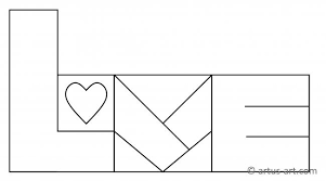 I love you malvorlage (objekte). Love Bilder Zum Ausmalen